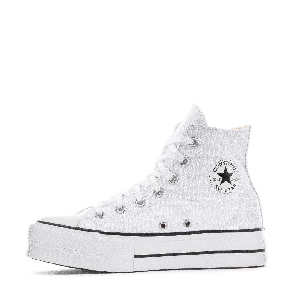 BRAND NEW Converse All Star Platform Clean Leather High Top Womens White